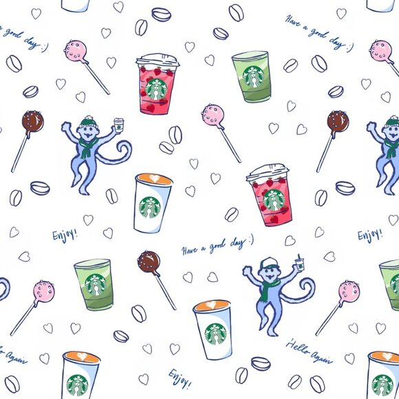 Starbucks x Roller Rabbit Coffeehouse Bonanza Steel Tumbler, LIMITED EDITION - Picture 4 of 4